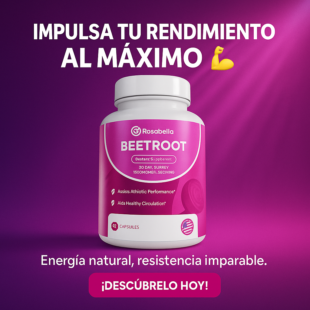 ROSABELLA REMOLACHA ORGÁNICA EN CÁPSULAS - ENERGÍA PURA Y NATURAL - Todo y mas